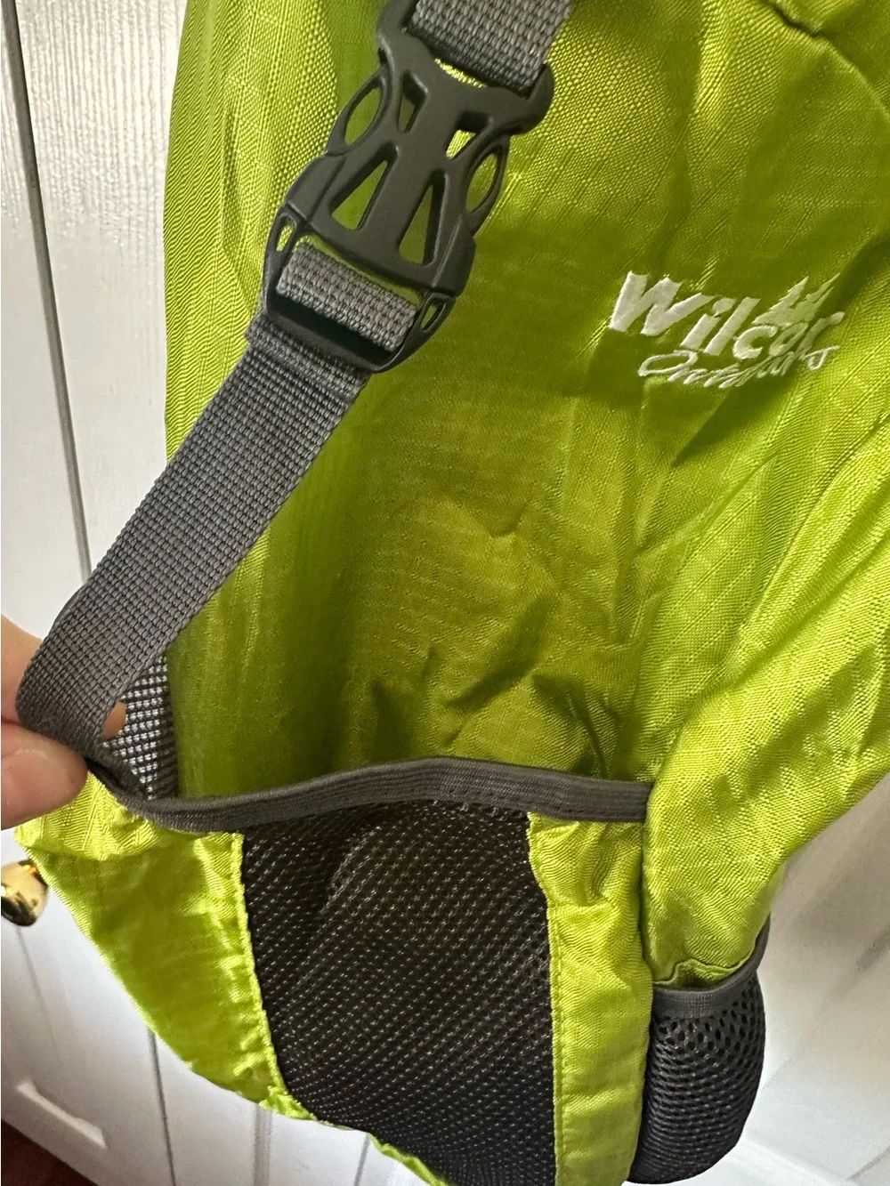 Wilcor Outdoors Packable Lightweight Daypack Backpack in Lime Green & Grey